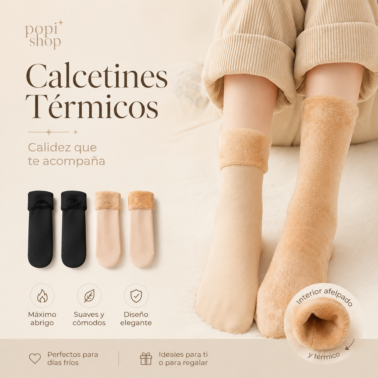 Calcetines Térmico Suaves Mujer Invierno